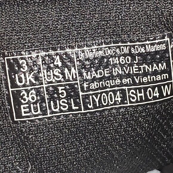 Dr Doc Martens 1460J Ladies 5 Mens 4 Combat Boots White Leather Lace Up Side Zip - Picture 3 of 13